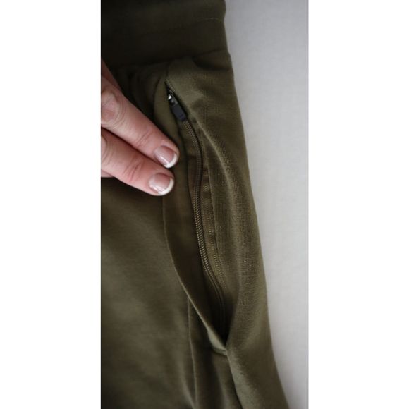 Gymshark GMBT4252 Men's Sz Medium Olive Green Critical Zip Jogger Pants - Picture 4 of 10